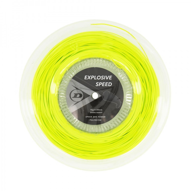 Dunlop Tennissaite Explosive Speed (Haltbarkeit+Power) gelb 200m Rolle